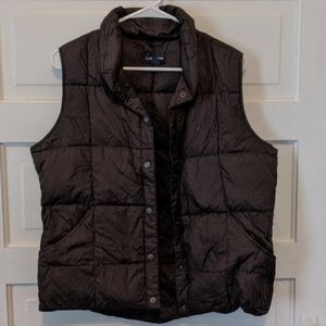 Chocolate puffer vest